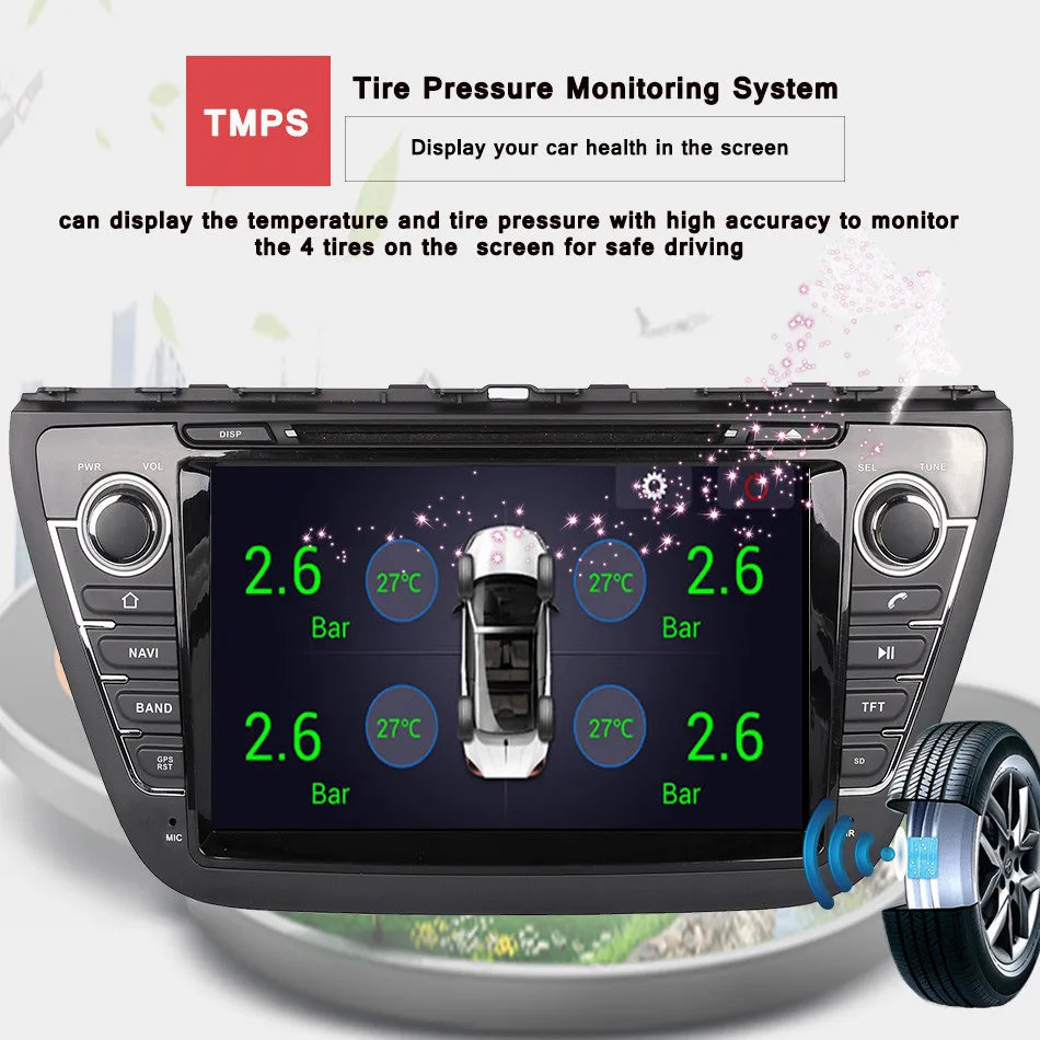 1024*600 Восьмиядерный Android 9,0 Fit SUZUKI SX4 S-Cross автомобильный dvd-плеер навигация gps ТВ gps навигационная система