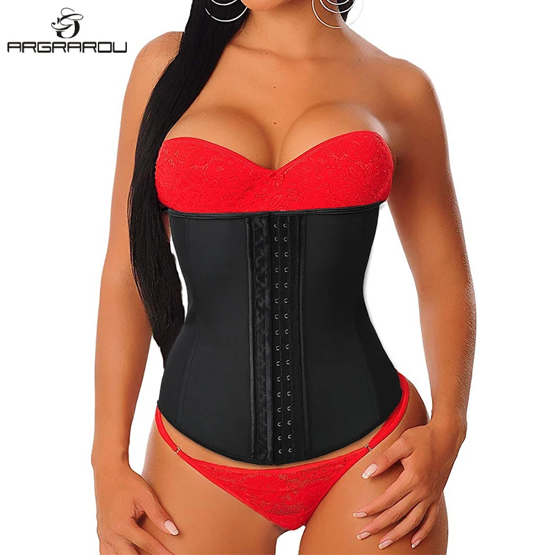 Для Женщин Латекс талии тренер Body Shaper Длинный Торс пояс для похудения Cincher корсет