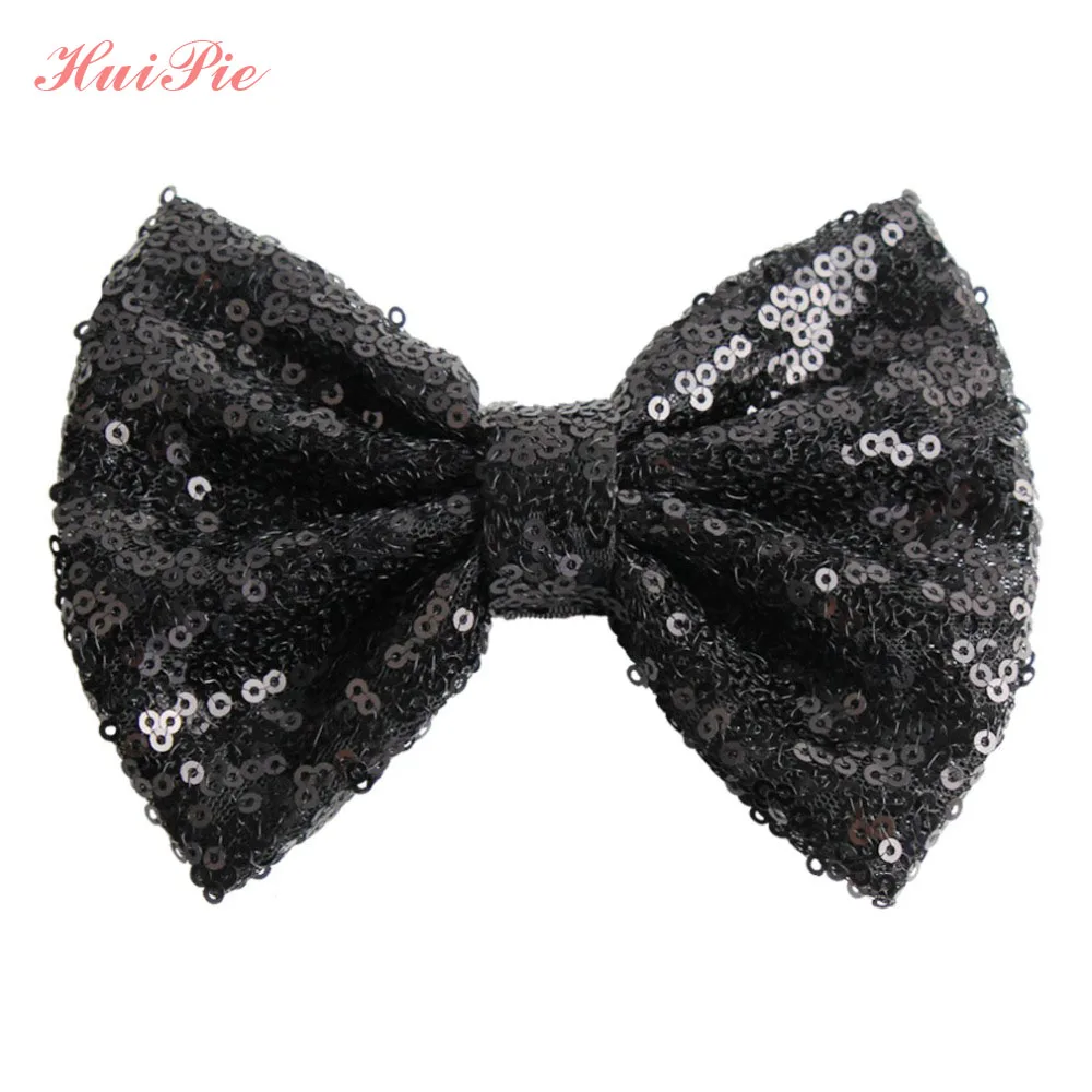 Бант для волос с большими блестками и пайетками девочек аксессуары сделай сам