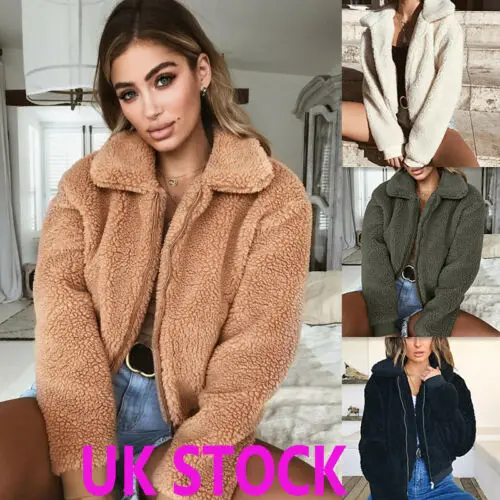 Женская зимняя Толстая теплая флисовая куртка с карманами и плюшевым медведем