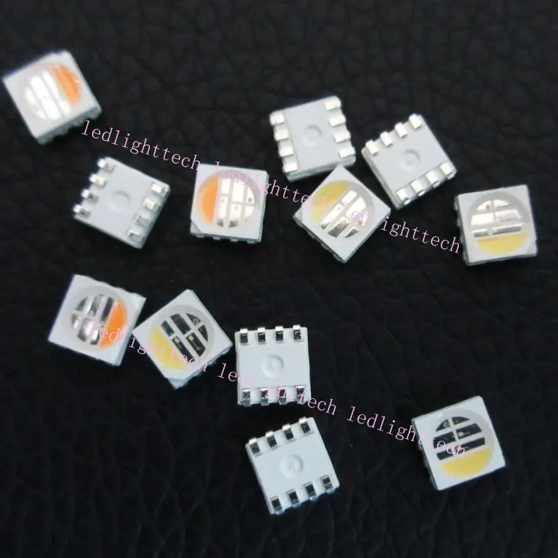 100 шт. RGBWW RGBW RGB + теплый белый RGBCW холодный Светодиодный чип Bead 4 цвета в 1