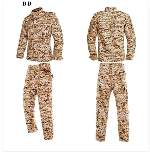 Мужские костюмы ghillie, тактическая Боевая форма, камуфляжный охотничий костюм Wargame, пейнтбол, армейская одежда из хлопка и полиэстера, куртка, штаны - Цвет: 6