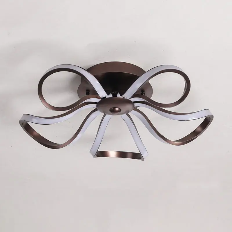 ceiling lights Coffee/white Modern Led Ceiling Lights Living Room Bedroom Luminaria Lamp Home Lighting Lamparas Remote Control Dimming De Techo - Цвет корпуса: ceiling lights