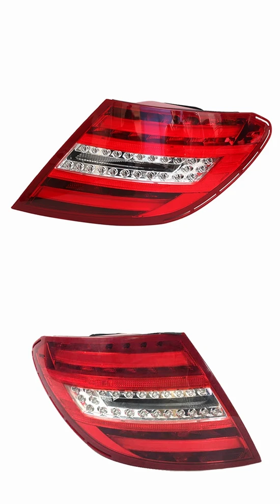 1 PAIR(LEFT RIGHT) Задний тормоз поворотные части светодиодный задний фонарь задние фонари в сборе для Mercedes benz W204 C180 C200 C220 C260 C280 C300 2011- год - Цвет: 1 PAIR(LEFT RIGHT)