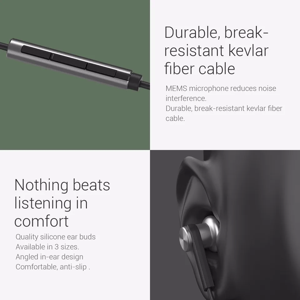 Xiao mi Hybrid Наушники | Xiao mi Hybrid Pro HD | Xiao mi Hybrid 2 Наушники mi In-Ear Наушники с mi crophone для мобильных телефонов