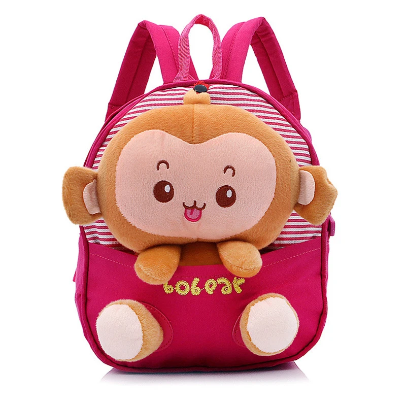 Модная KZ мультяшная обезьянка Детская сумка плюшевый рюкзак для детей