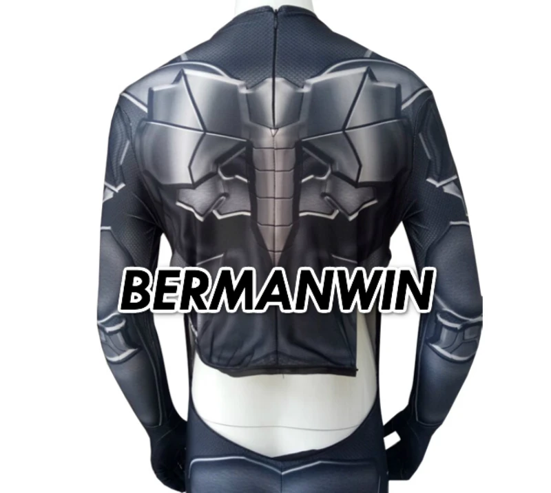 Bermanwin высокое качество рыцарь Аркхема; Бэтмен Костюм 3D печатные ткани для купальники, из спандекса, Бэтмен зентай-костюм на Хэллоуин Косплэй костюм