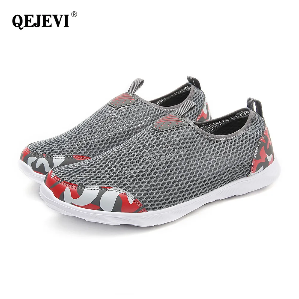 QEJEVI Men Sneakers Hiking Rivers Beach Swimming Shoes Barefoot Water Shoe Upstream Sports Sea Men's Low Sneaker | Спорт и