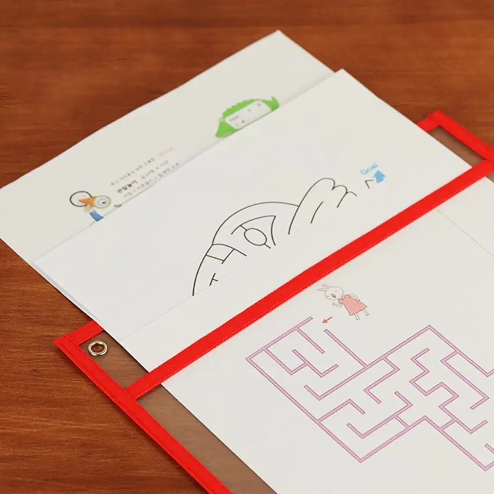 1 шт. многоразовые сухие стираемые карманы прозрачные для записи и протирания