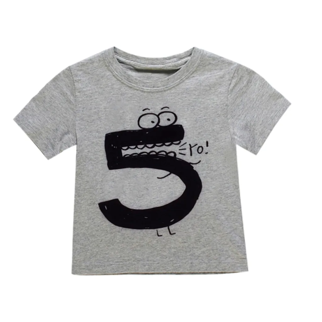 Детская Хлопковая футболка для маленьких мальчиков и девочек детский короткий