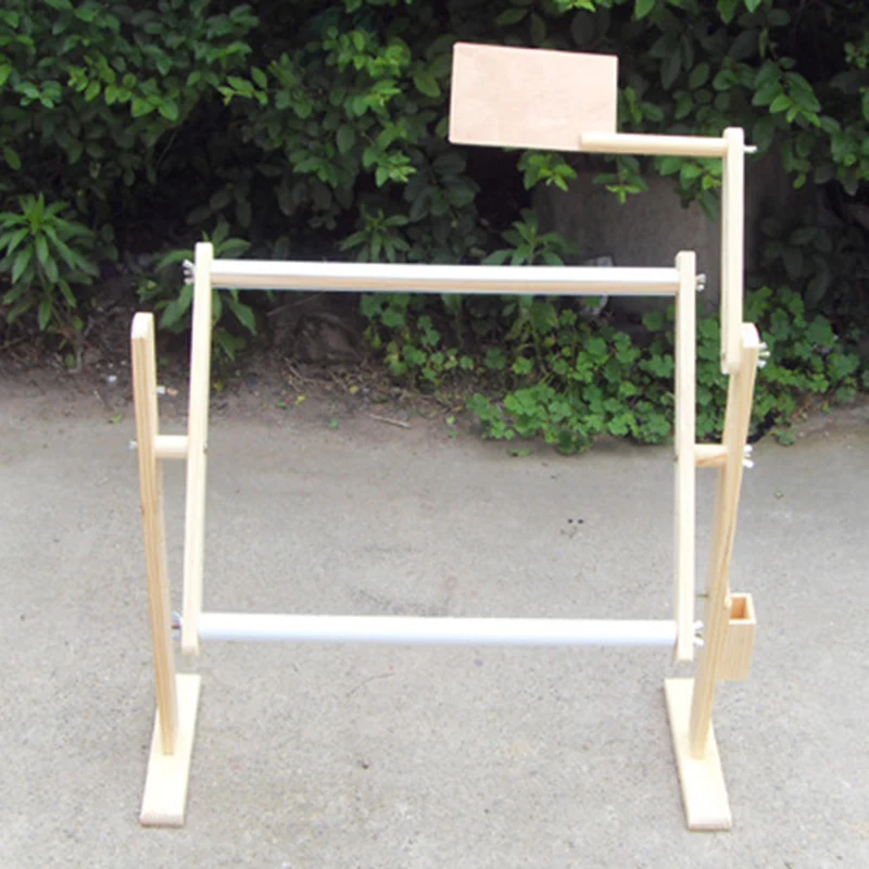 Регулируемая полка для вышивки крестиком из цельного дерева настольная