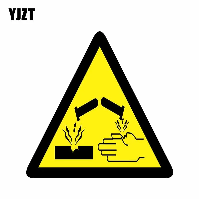 

YJZT 13.4CM*13.4CM Creative Attention To Safety Car Sticker Decal PVC 12-0888