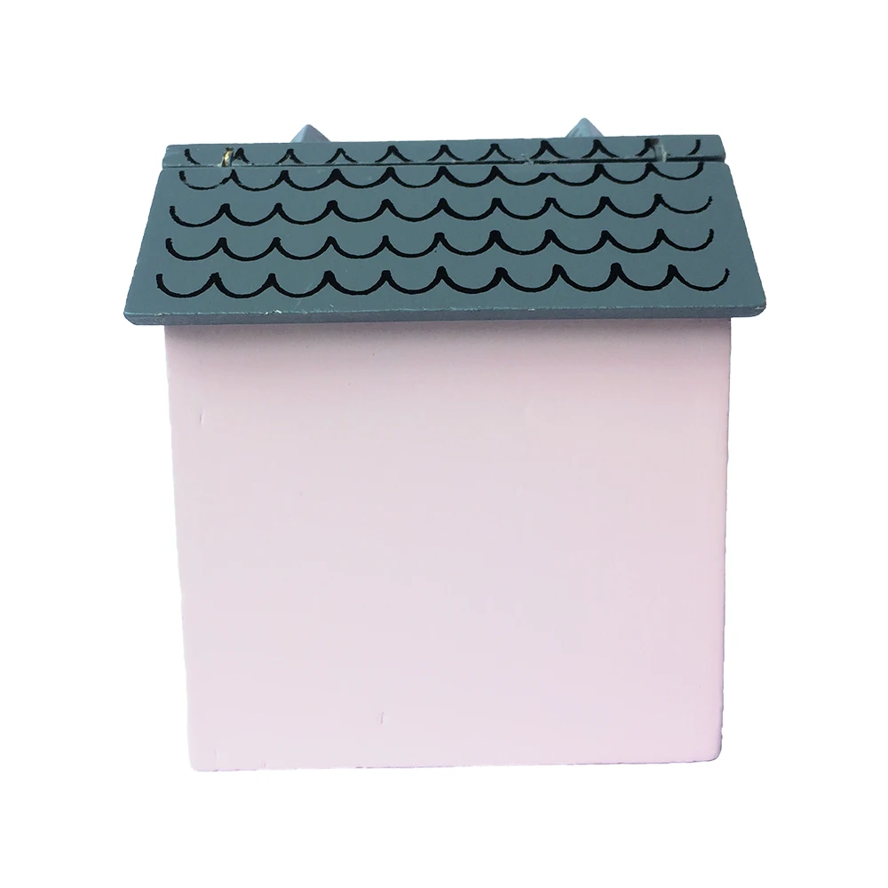 1; 12 кукольный домик Миниатюрный домик дерево синий Diy игрушка# HO051/2