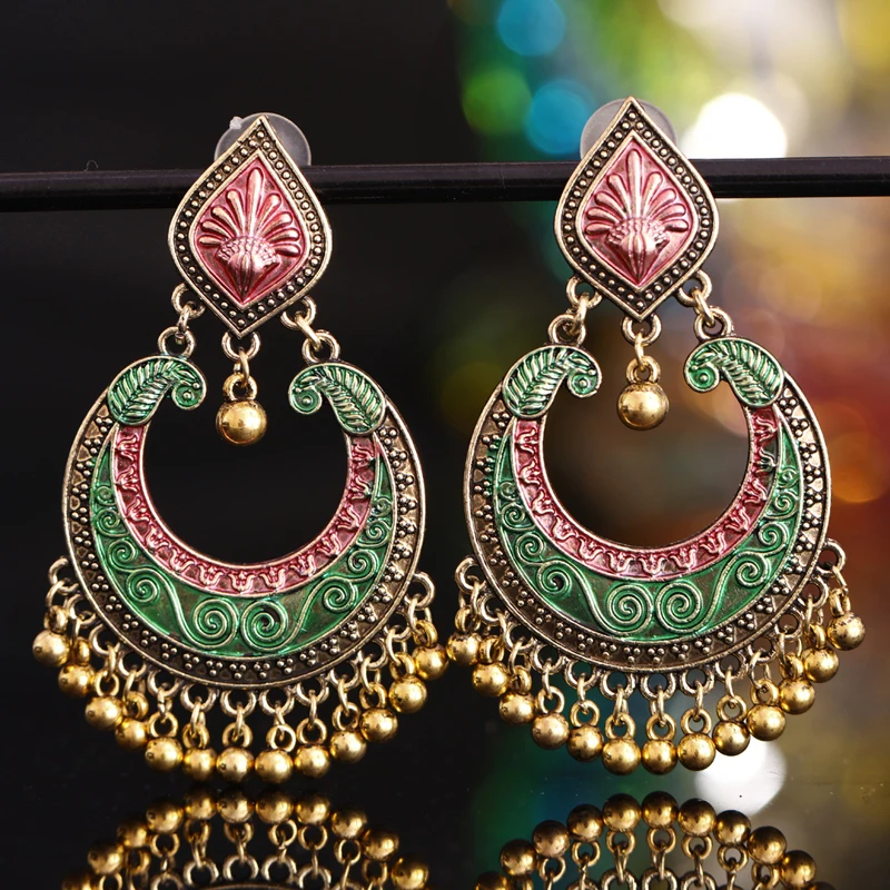 Женские винтажные серьги ZOSHI этнические полые в виде цветов с цыганским