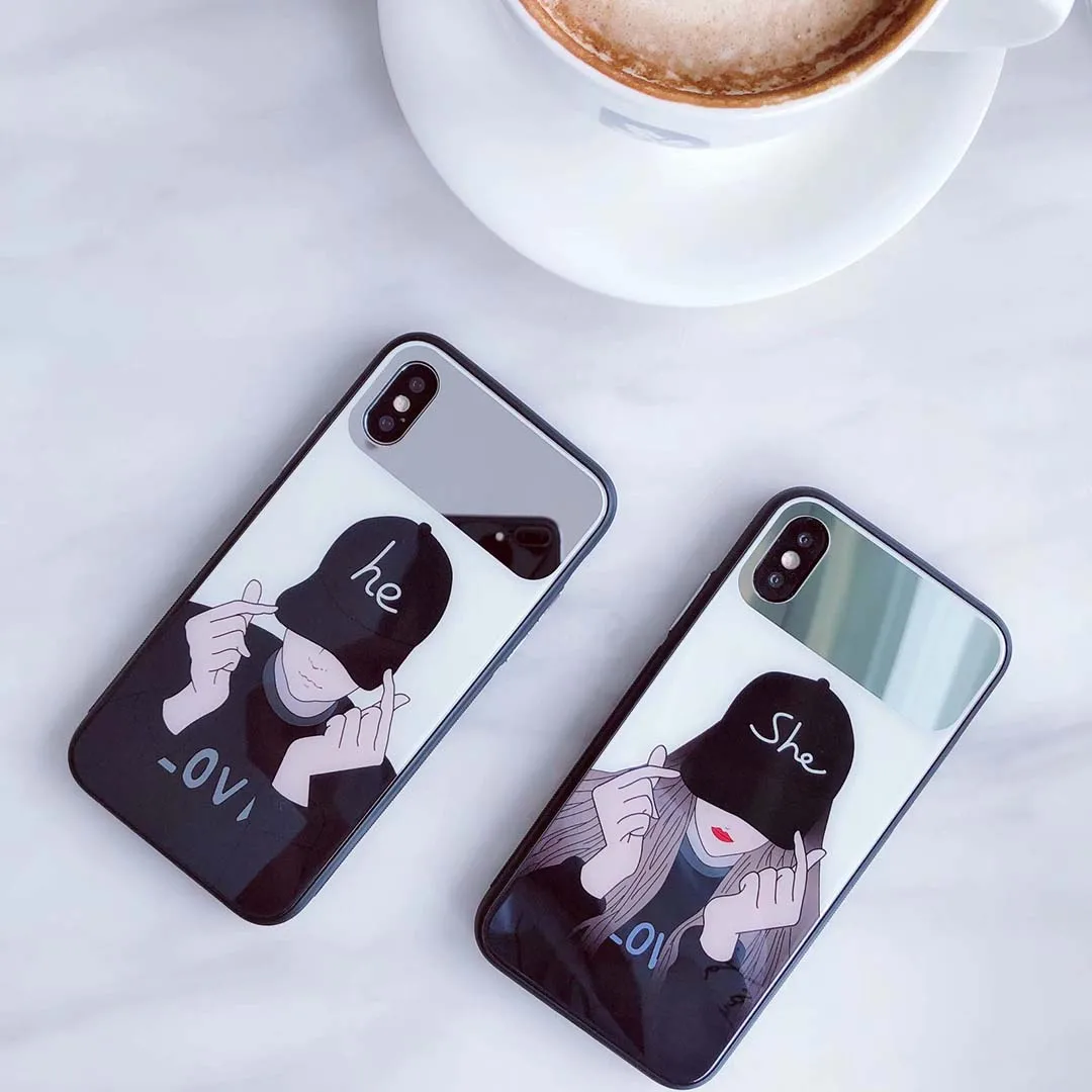 Модные Герои мультфильмов Телефон чехол для iPhone 6 6s 7 8 10 X XR XS макс. закаленное