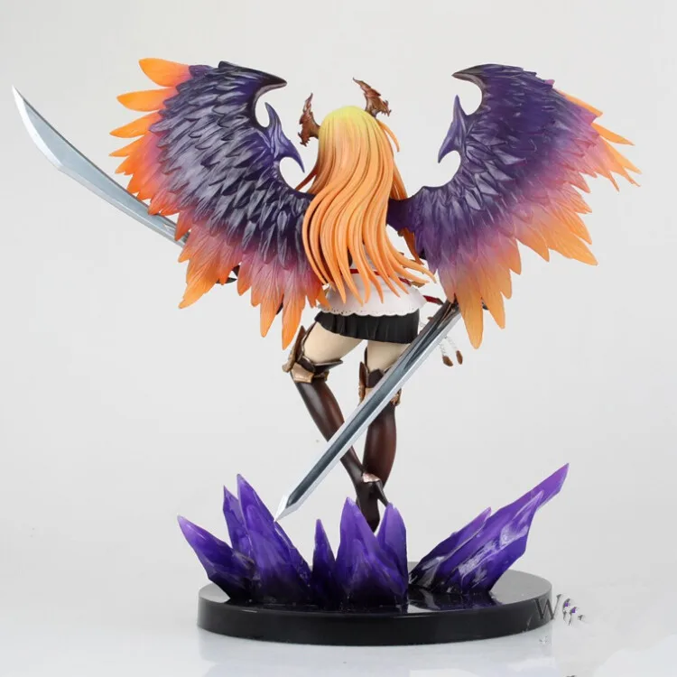 29 см Kotobukiya Rage Of Bahamut Темный ангел Оливия белая версия 1/8 Ани статуя Сексуальная ПВХ