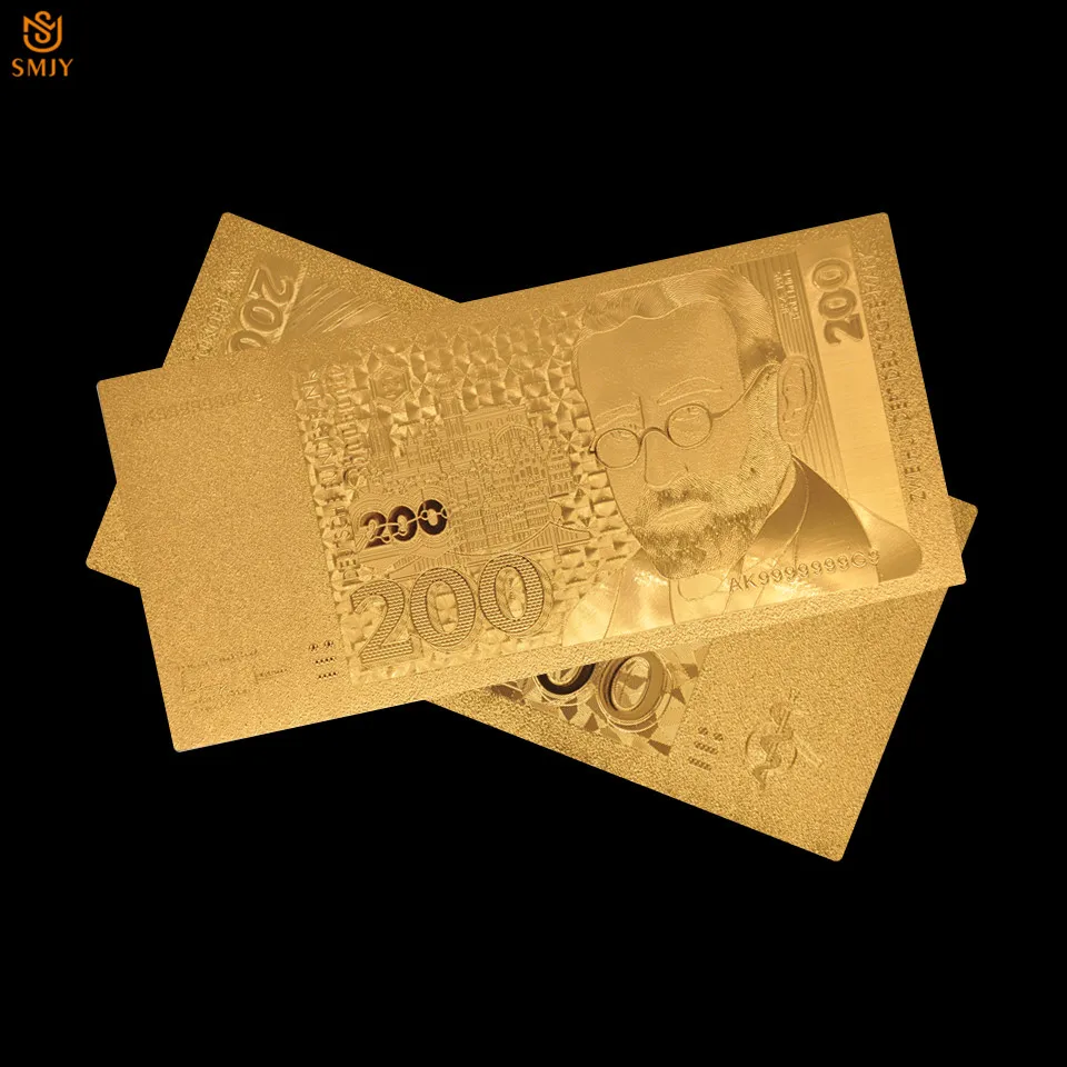 10 шт./лот немецкая банкнота 200 Золотая 999 валютная бумага коллекция и поддельные