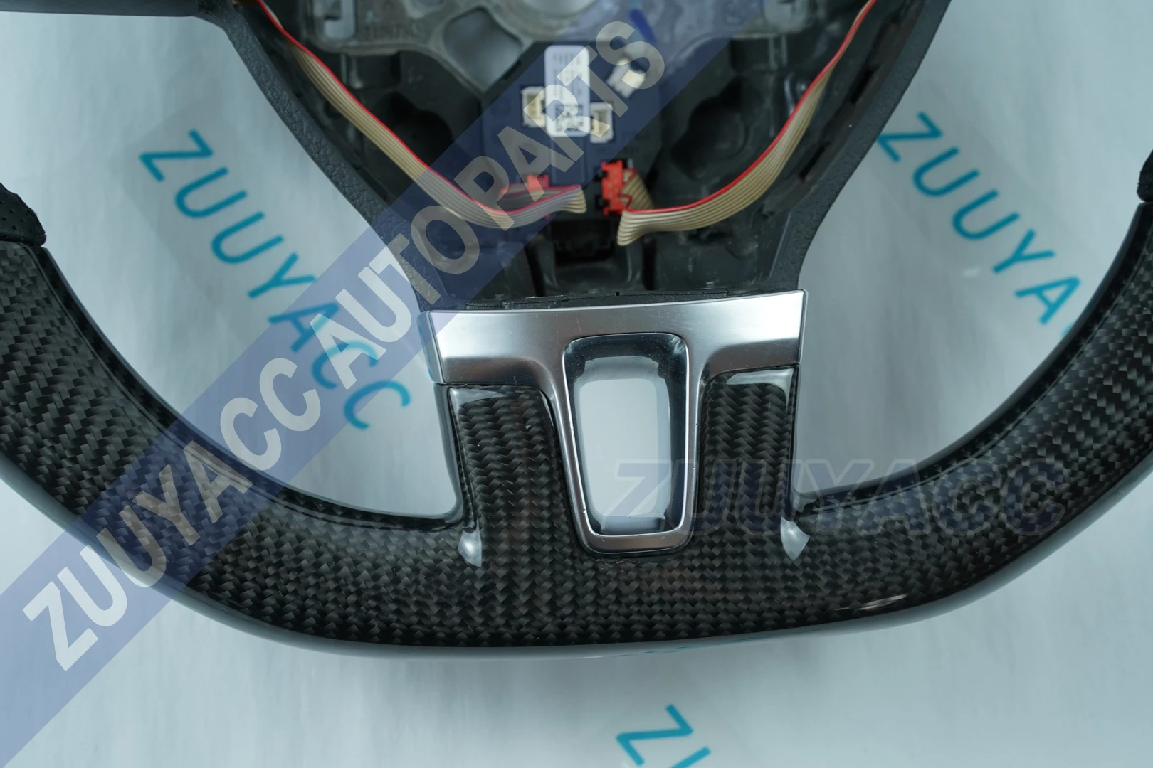 Модификация автомобиля углеродное волокно и кожа Рулевое колесо для VW Golf