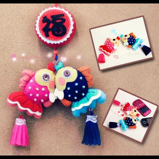 Набор из нетканого полотна Двойная рыбка принадлежности для рукоделия набор