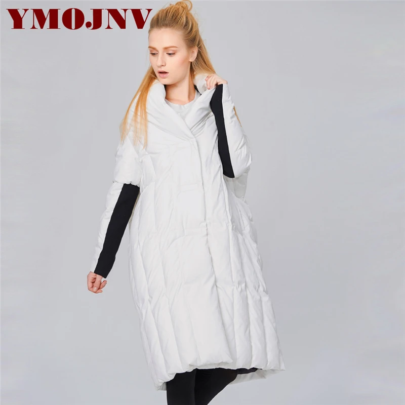YMOJNV, зимний женский пуховик, пальто, женский, X-Long, модная, с капюшоном, утолщенная, теплая верхняя одежда, высокое качество, вельветовые пальто, парки