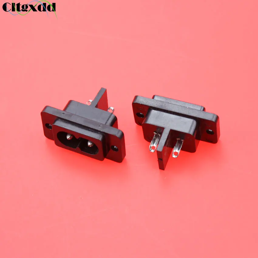 Cltgxdd 2Pin IEC 320 C8 AC Мощность разъем 2 pin черный AC Электророзетки