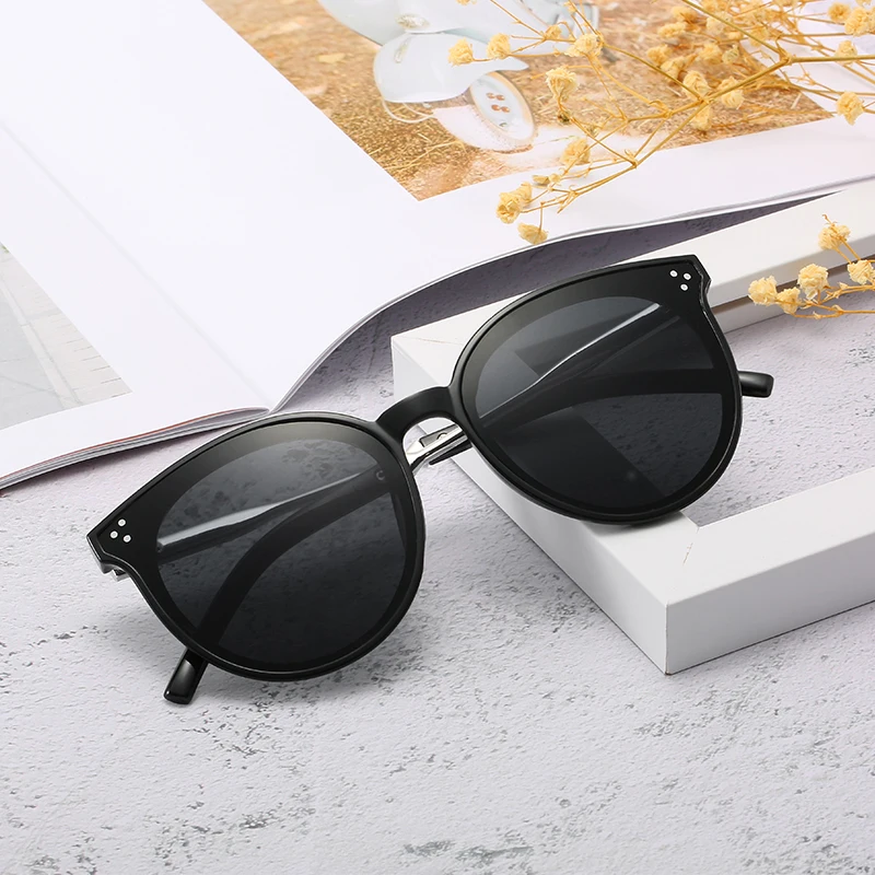 Солнцезащитные очки в круглой оправе для мужчин и женщин корейские солнечные