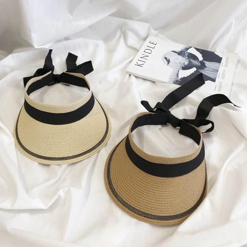 Шляпа соломенная с солнцезащитным козырьком регулируемая модная шляпа для