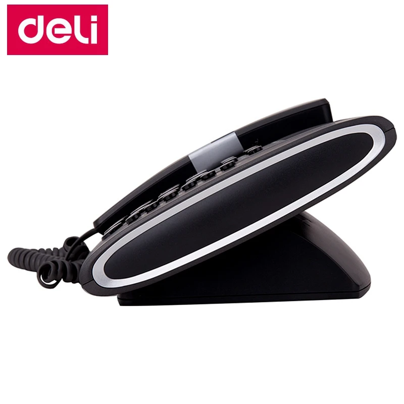 Deli 775 тип сиденья Телефон проводной офисный дом телефонная машина Определитель номера Отображение времени запись отображение даты и времени