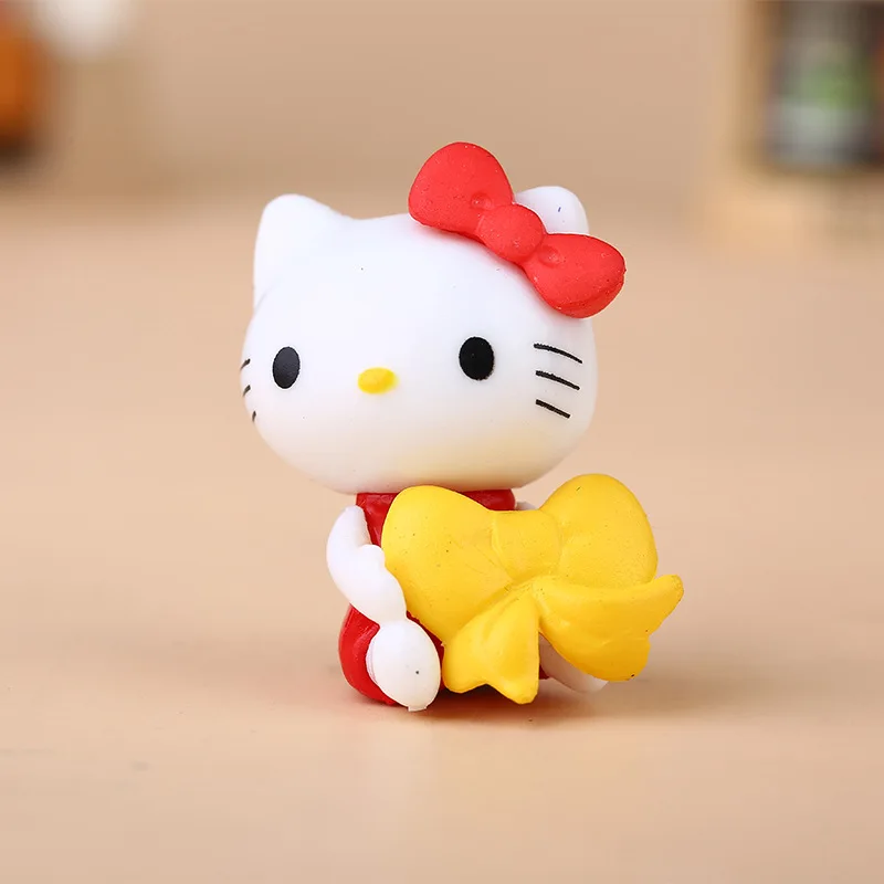 6 шт./компл. 3 см Kawaii кошки из японского мультфильма "Покемон", с рисунком в виде котиков, Поза ПВХ фигурки модели игрушки с дистанционным управлением котики мини модель игрушка