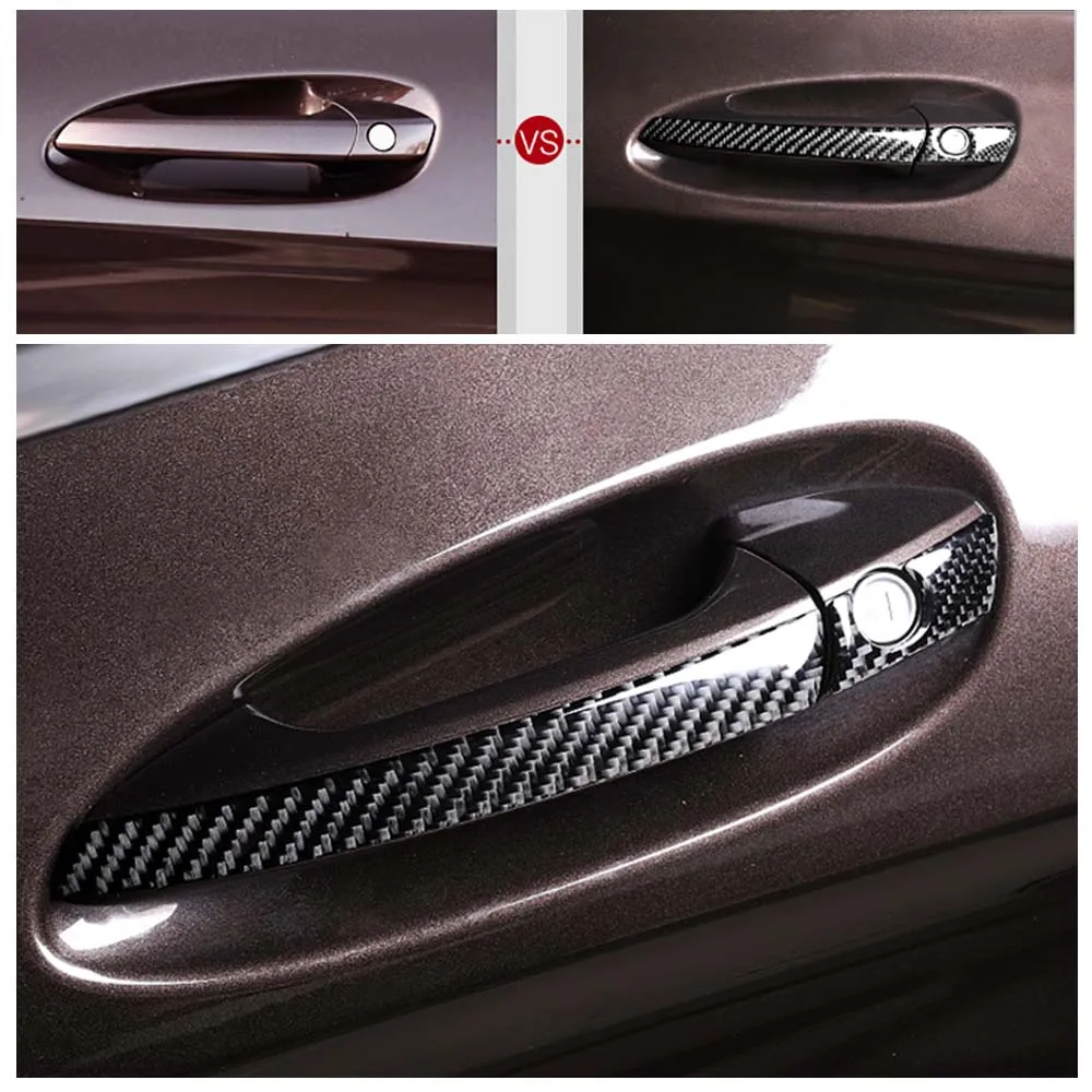 Автомобильный Стайлинг внешние карбоновые дверные Фотообои наклейки прокладки