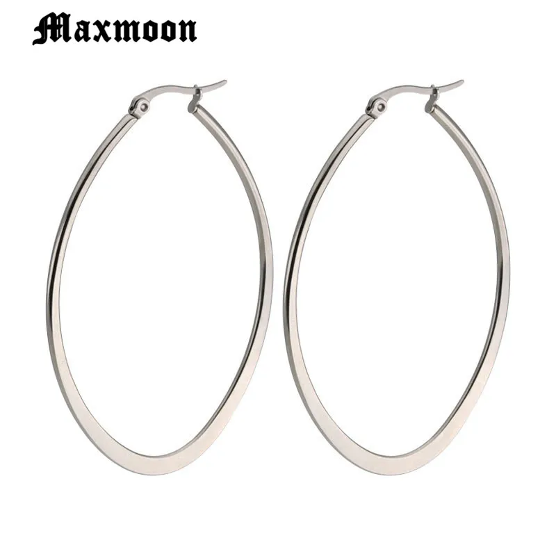 Maxmoon/горячая распродажа серьги-кольца в форме эллипса 2018 модные стильные серьги