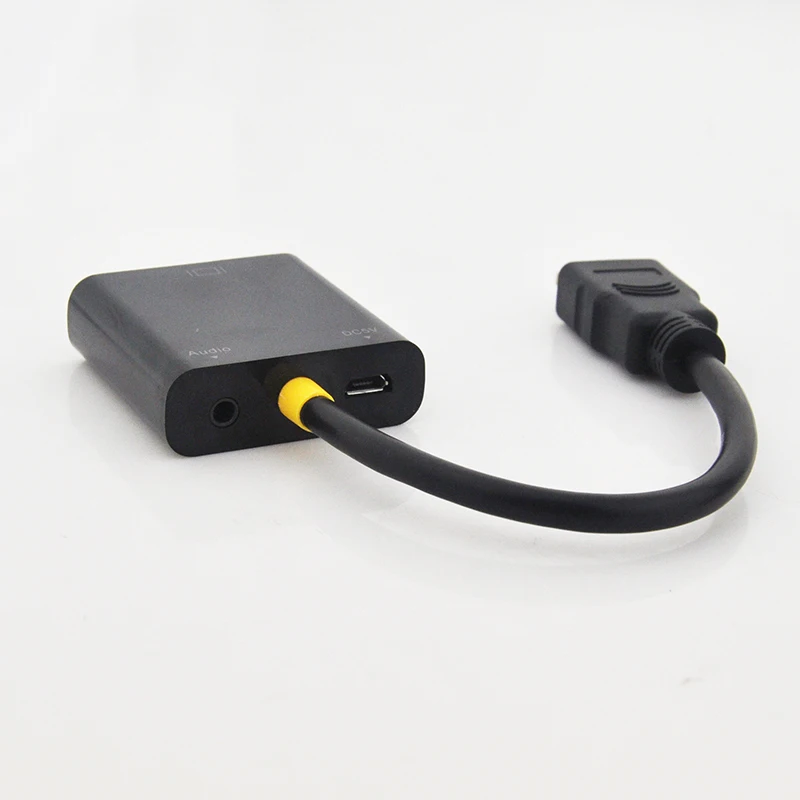 New 1080P HDMI Male to VGA Female Cables Converter Adapter With 3.5mm TV AV HDTV Audio USB Cable for PC | Компьютеры и офис
