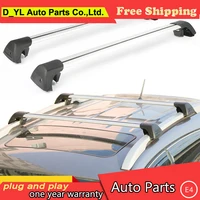 D_YL car styling For Kia Sportage R panoramic sunroof version aluminum roof rack crossbars wing rod mute