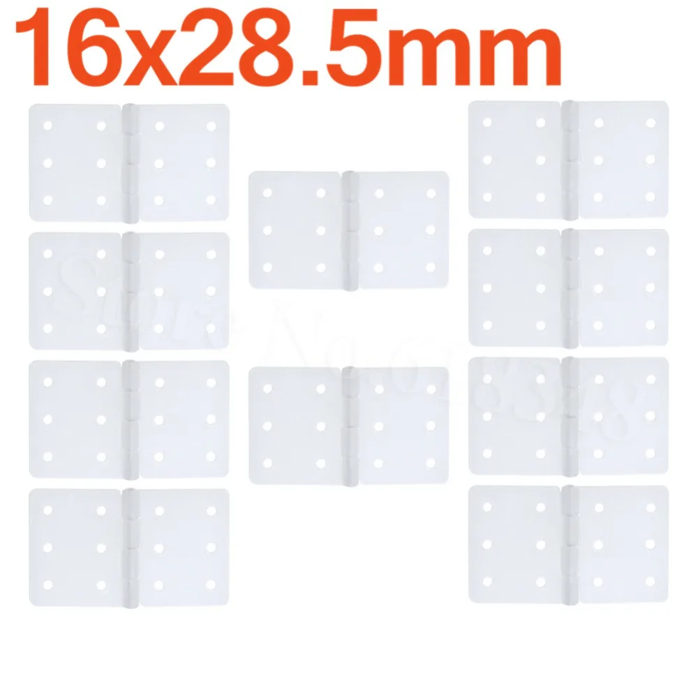 

10pcs Plastic Pinned Nylon Hinge 16x28.5mm For RC Airplanes Parts Model Aeromodelling Replacements