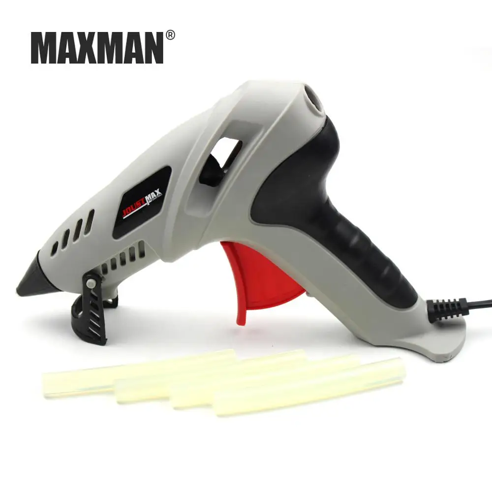MAXMAN 250 Вт термоплавкий клеевой пистолет Профессиональный С клеевой палкой 10 см термоэлектрический тепловой температурный инструмент горячий силиконовый пистолет
