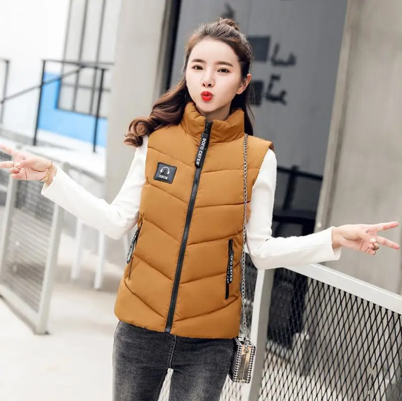 Новинка зимние и осенние короткие хлопковые жилеты куртки с хлопковой