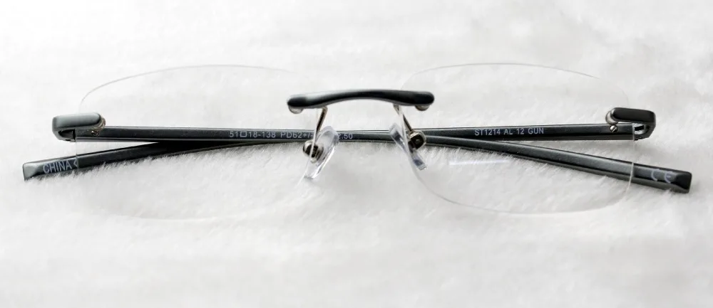 Новинка 2019 очки для чтения без оправы из алюминиево магниевого сплава