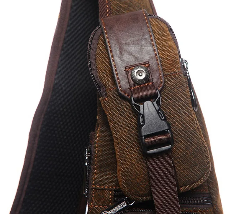 Новый Для мужчин холст Messenger Сумка один Back pack Half Moon путешествия нападение Креста