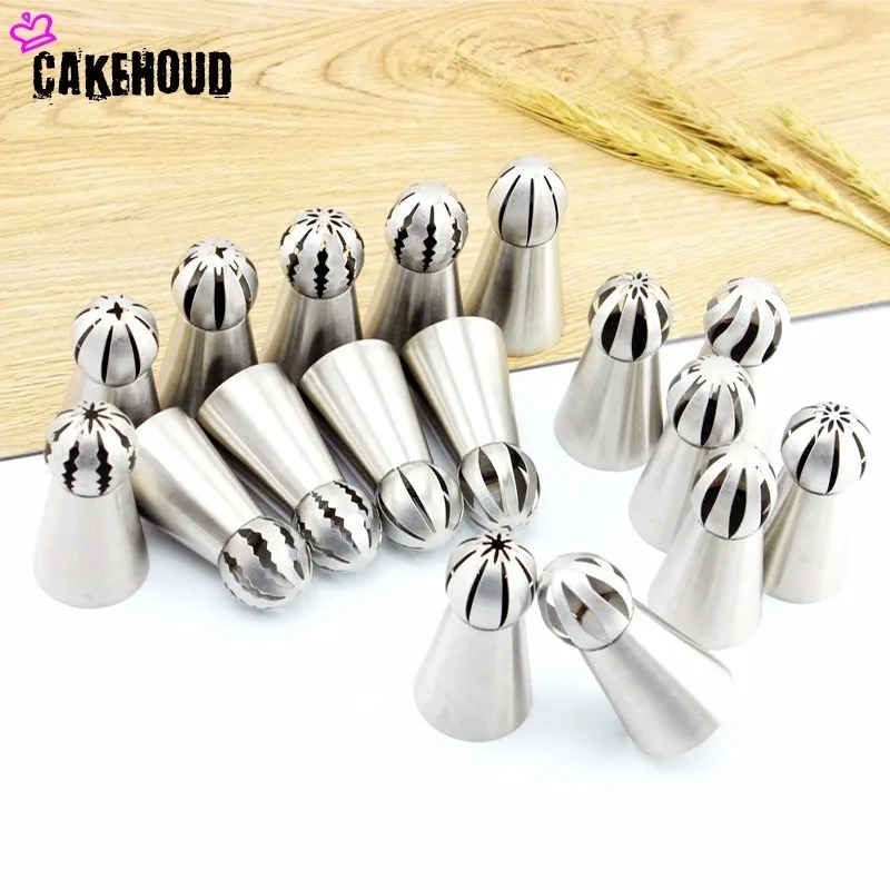 CAKEHOUD, комплект из 4 предметов-8 шт./компл. русский кремовый из нержавеющей стали комплект для украшения торта рот Biaohua бесшовная сварка форсунка для украшения выпечки