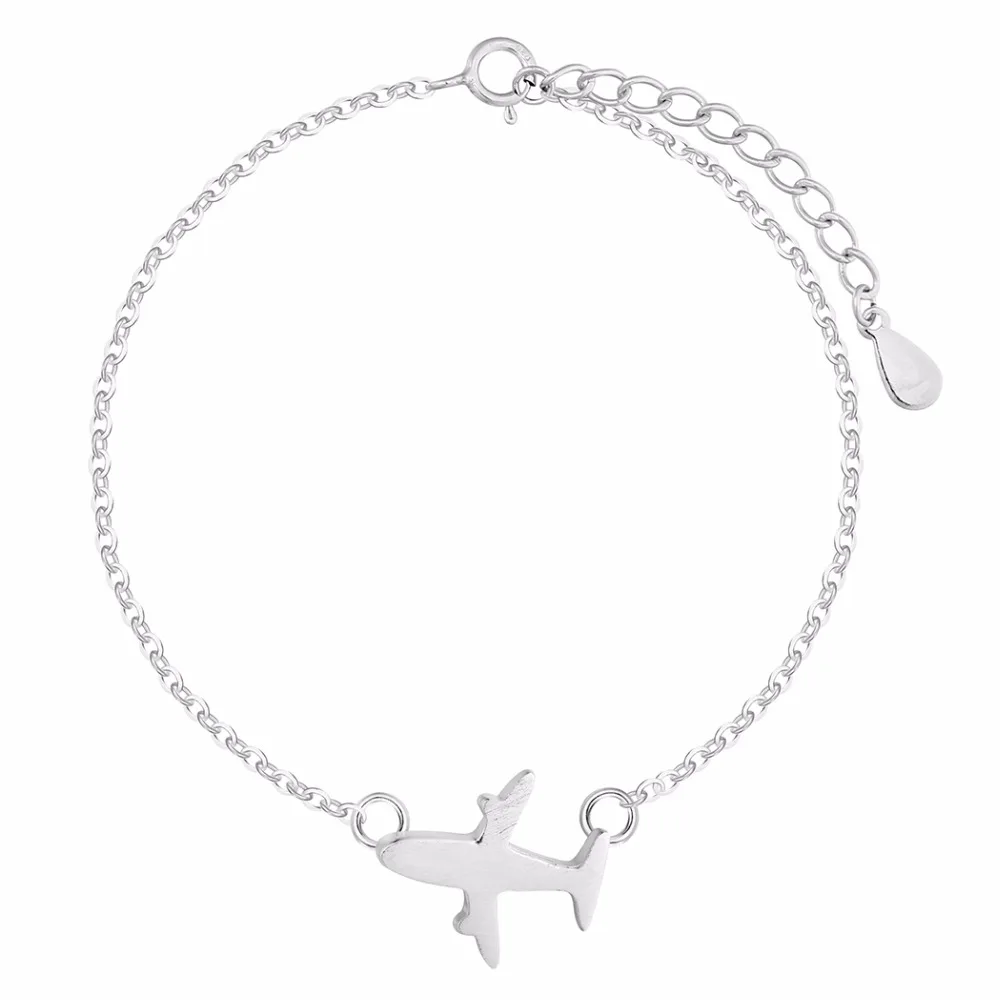 Модный браслет-цепочка QIAMNI с самолетом для влюбленных рождественский подарок