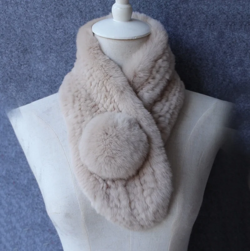 (TopFurMall) женские осенне-зимние шарфы из натурального меха кролика Рекс Женские