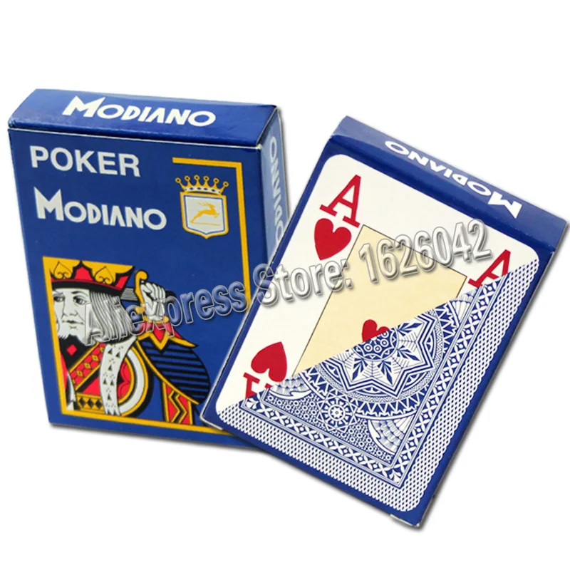XF Modiano итальянская игра в покер игральные карты Red Poker Jumbo Index одна карта колода 100%