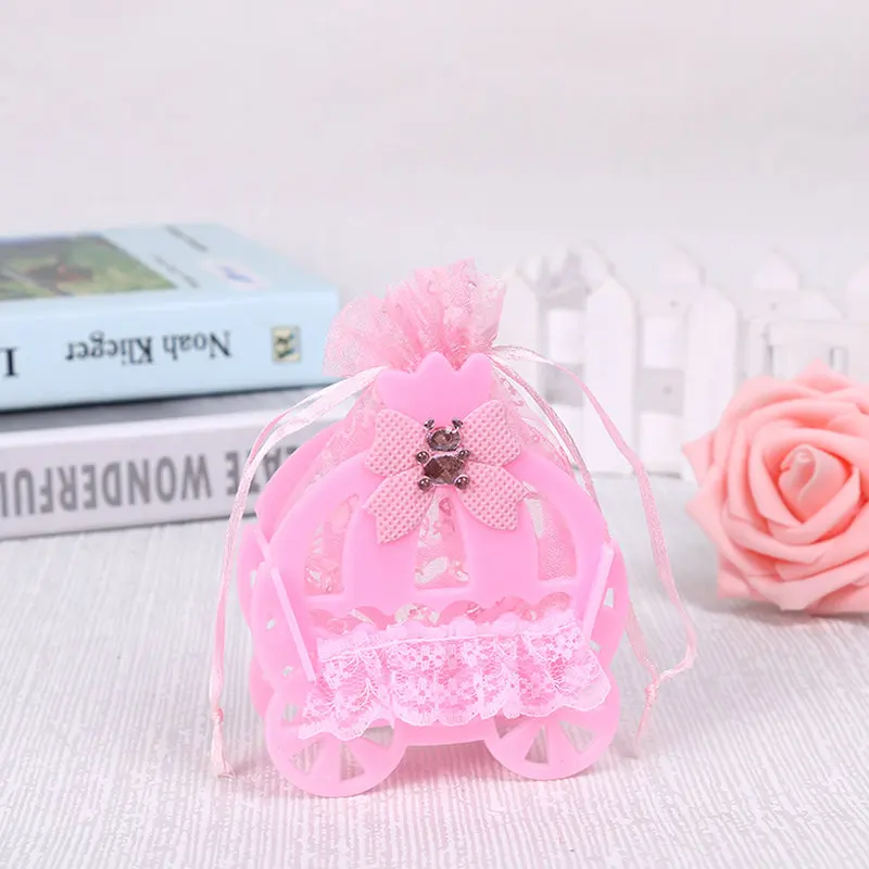 Wedding and party Creative candy boxes baby shower full moon Baby Bed Cradle Style Marriage celebration gift bags favor bag | Дом и сад