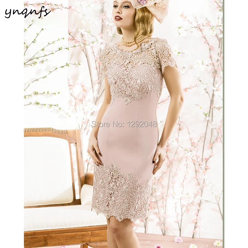 YNQNFS MD258 атласные 2 шт. винтажные элегантные 2020 для матери невесты/короткие