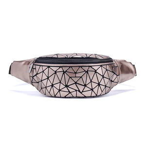 Сумка поясная женская с геометрическим рисунком, мобильный телефон