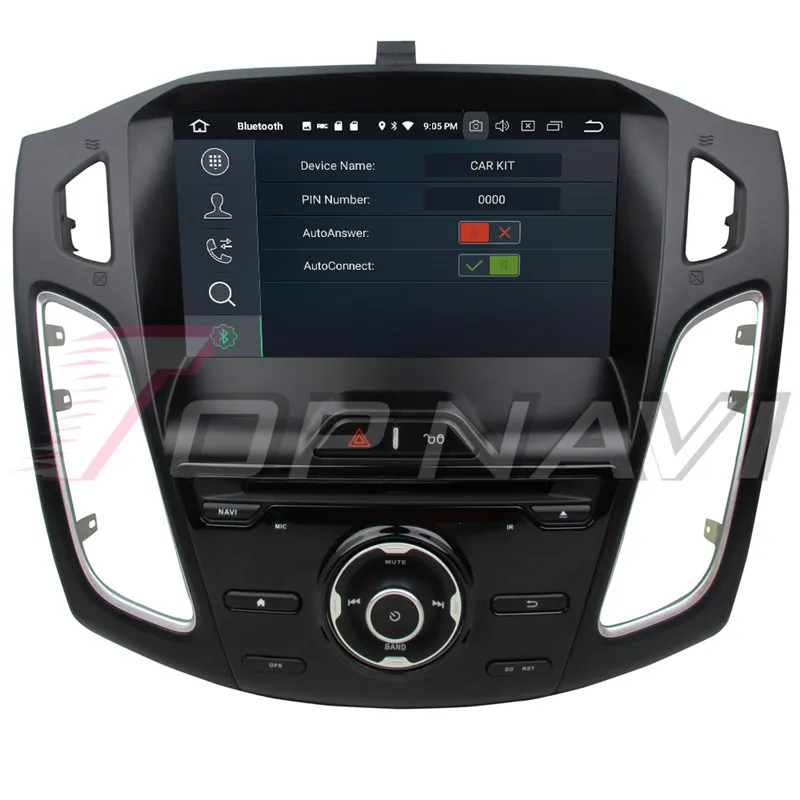 Topnavi четырехъядерный Android 8 1 Автомобильный GPS навигатор для Ford Focus 2012 2013 2014 2015 2016
