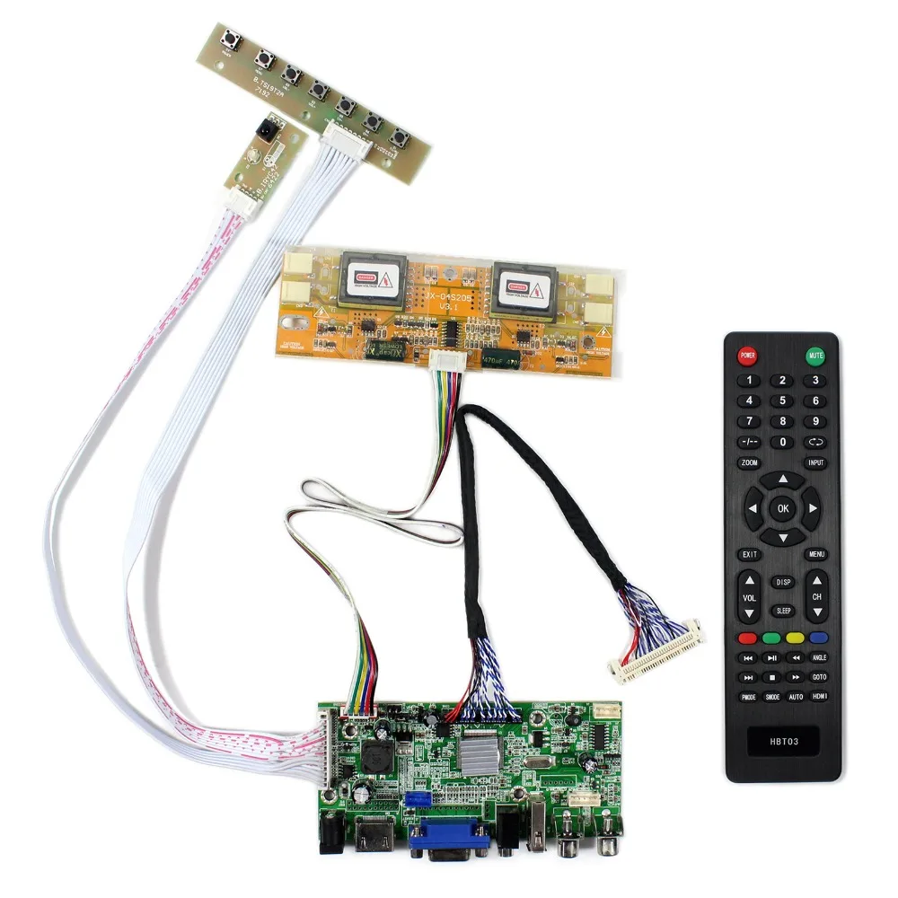 

Плата ЖК-контроллера HD MI + VGA + 2AV + USB + Audio для ЖК-экрана 20,1 дюйма 22 дюйма 1680x1050 M201EW02 V1 M220EW01 V0