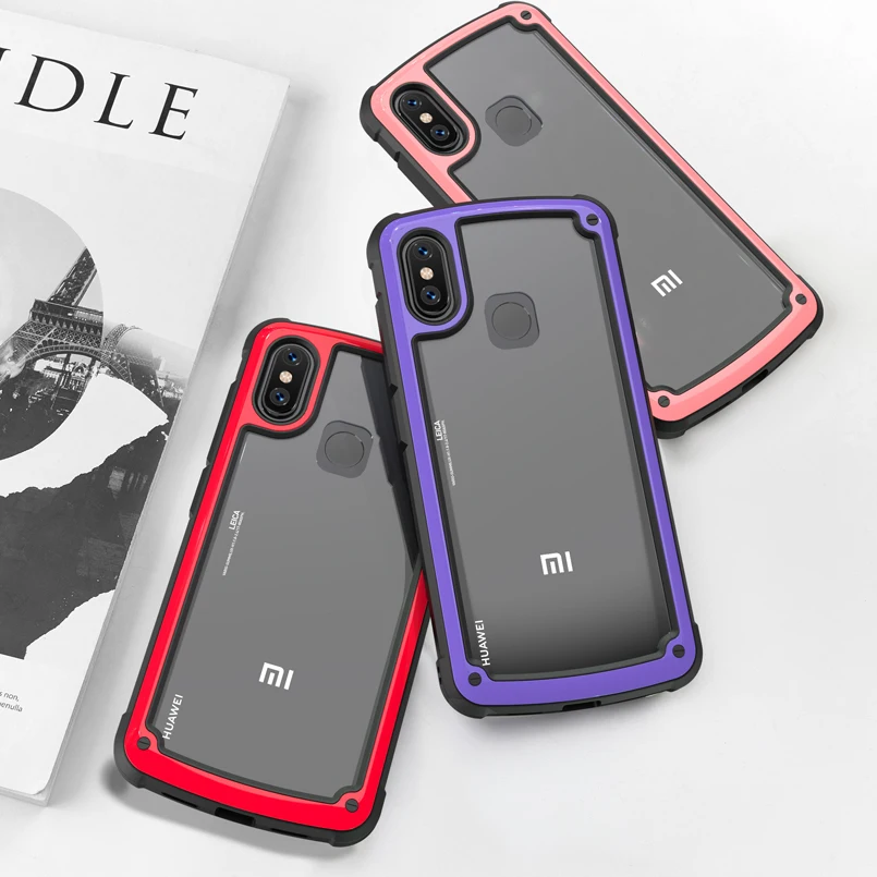 360 градусов полный противоударный чехол для Xiaomi Mi 8 Роскошный Жесткий ПК + ТПУ Fundas