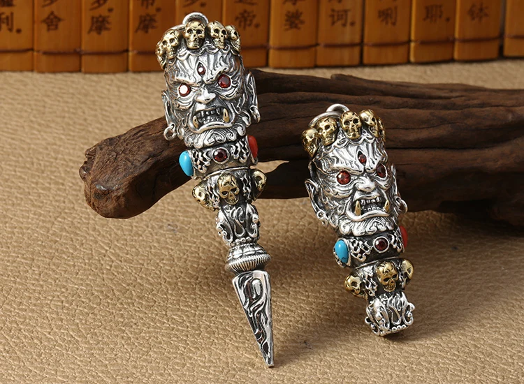 EDC 925 серебро с латунными бусинами для ножа кулон уличный Паракорд DIY украшения 925 серебро с латунным снаряжение для кемпинга EDC инструменты