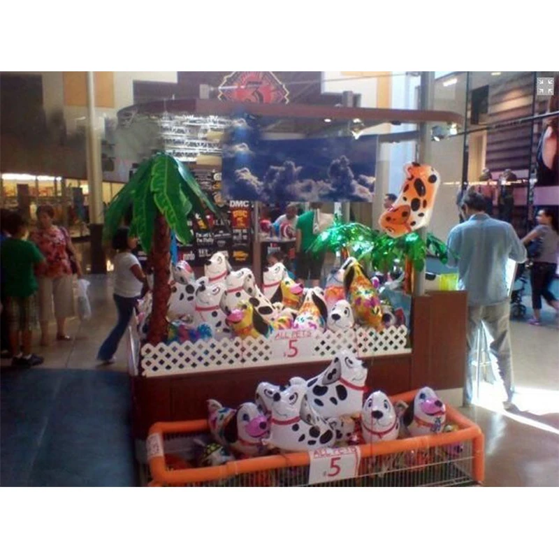 50 шт./лот гибридные модели воздушных шаров в виде животных шары из алюминиевой